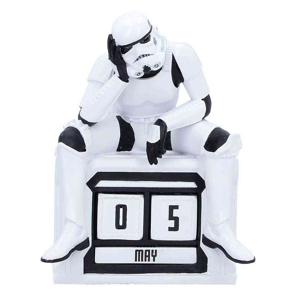 Nemesis Now Star Wars - Stormtrooper What a Day Perpetual Calendar Figurine - White/Black